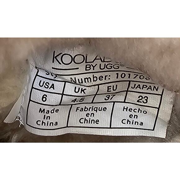 Koolaburra by UGG Koola Tall Chestnut Leather Winter Boots 1017089 Women's 6 - Picture 8 of 8